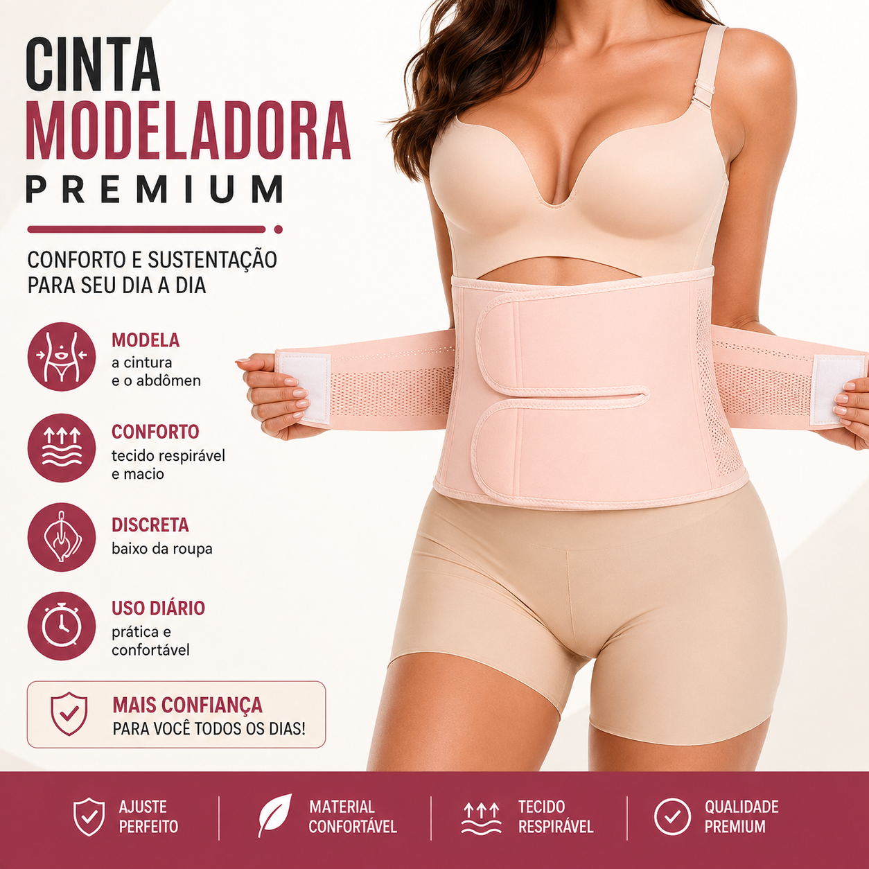 Cinta Modeladora Premium Feminina